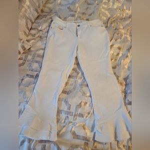 LOFT, ankle flare with design size 8.